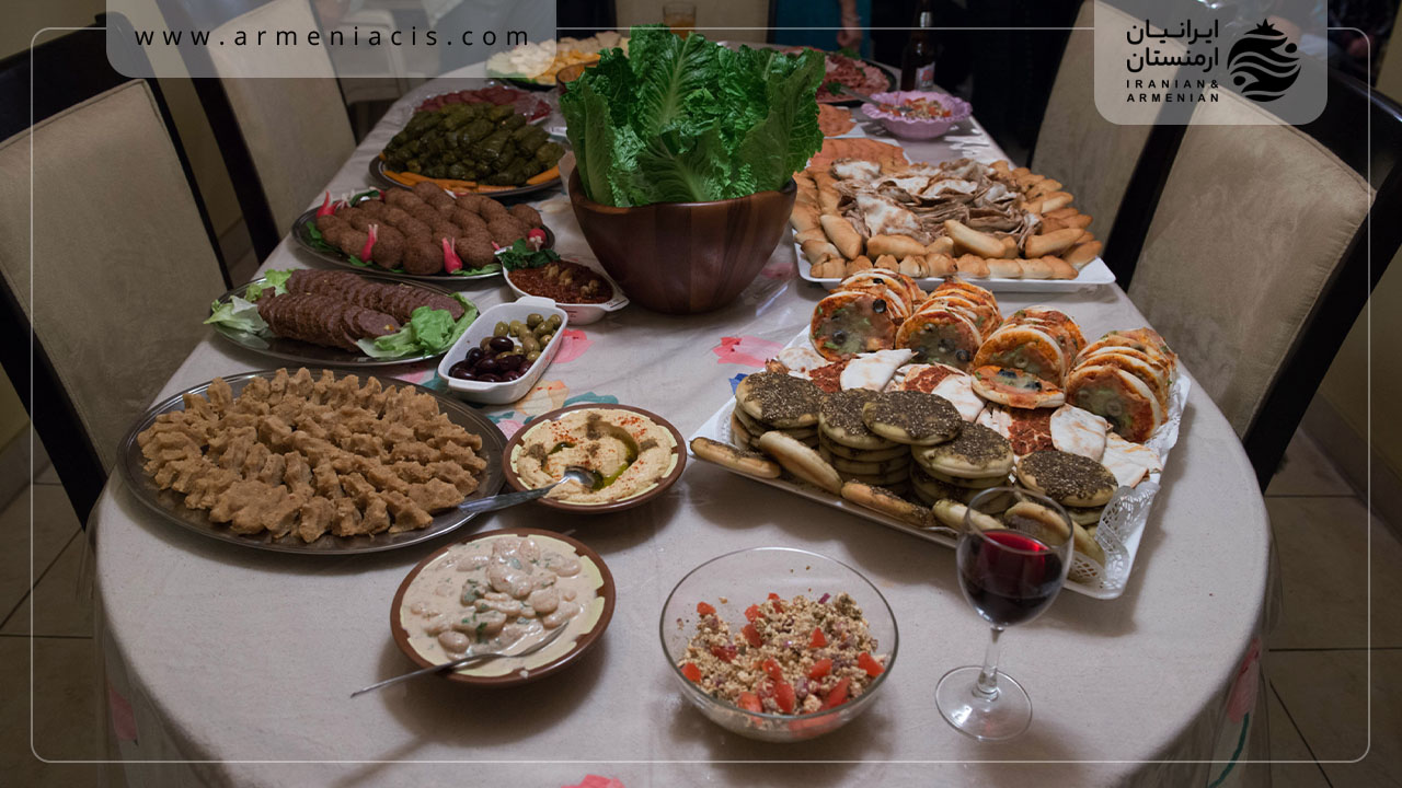 سفره غذای ارمنی